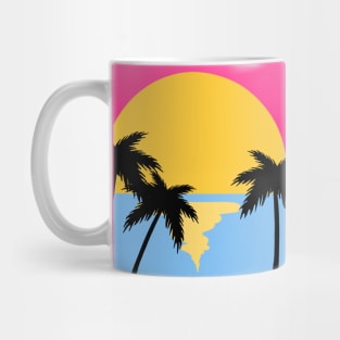 80s sunset Mug